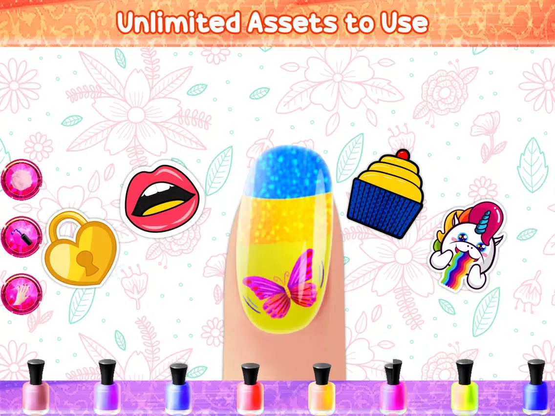 Capturas de tela do Nails Coloring Book iPad 