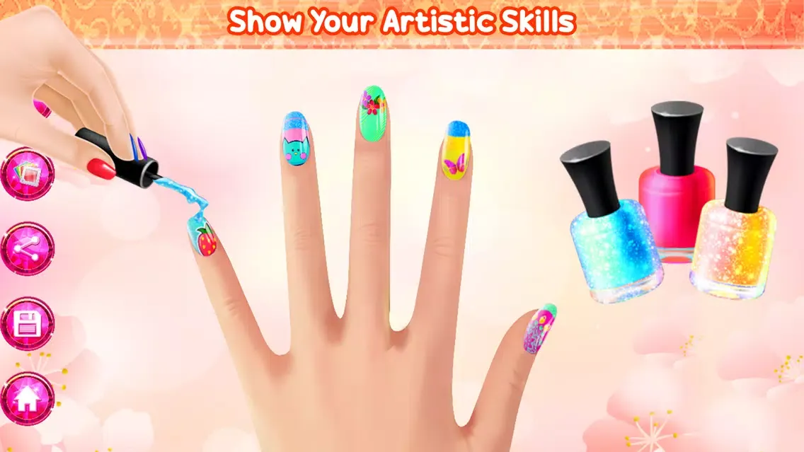 Capturas de tela do Nails Coloring Book