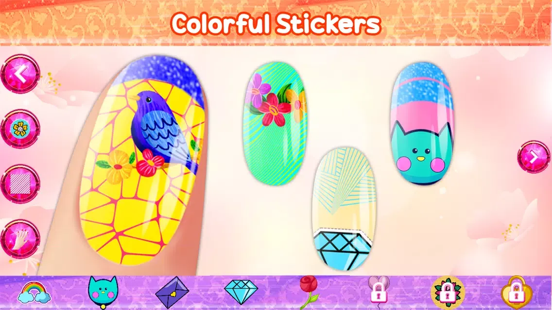 Capturas de tela do Nails Coloring Book