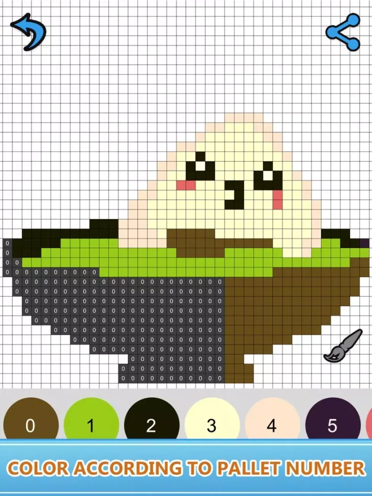 ภาพหน้าจอของ Numbers Coloring Book : Pixly iPad 