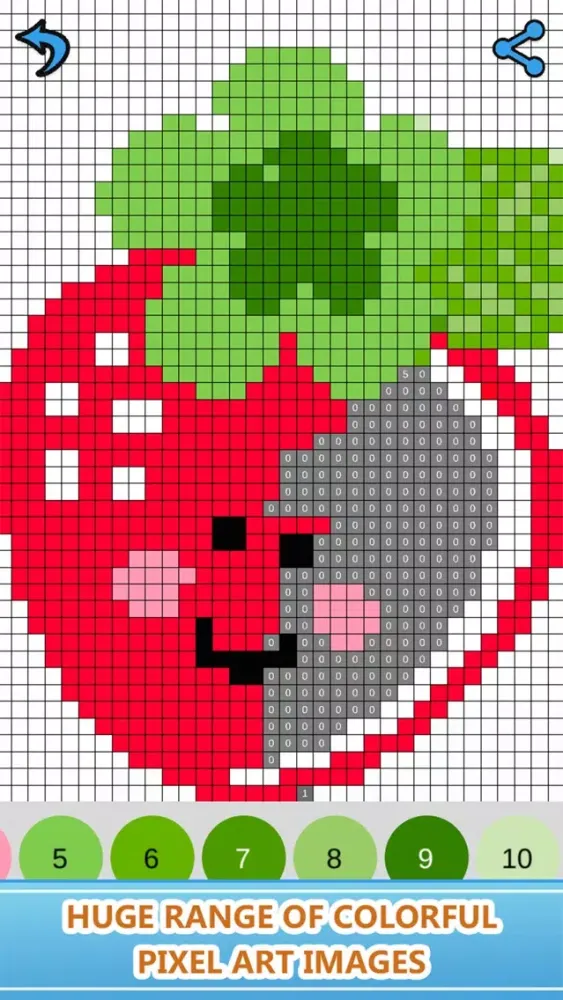 ภาพหน้าจอของ Numbers Coloring Book : Pixly