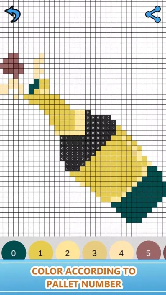 ภาพหน้าจอของ Numbers Coloring Book : Pixly
