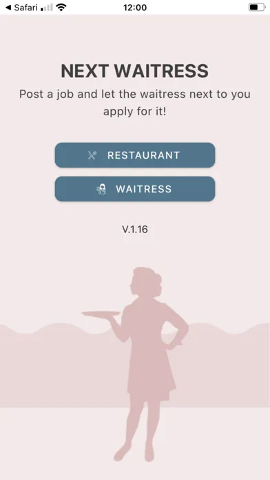 Capturas de tela do Next Waitress