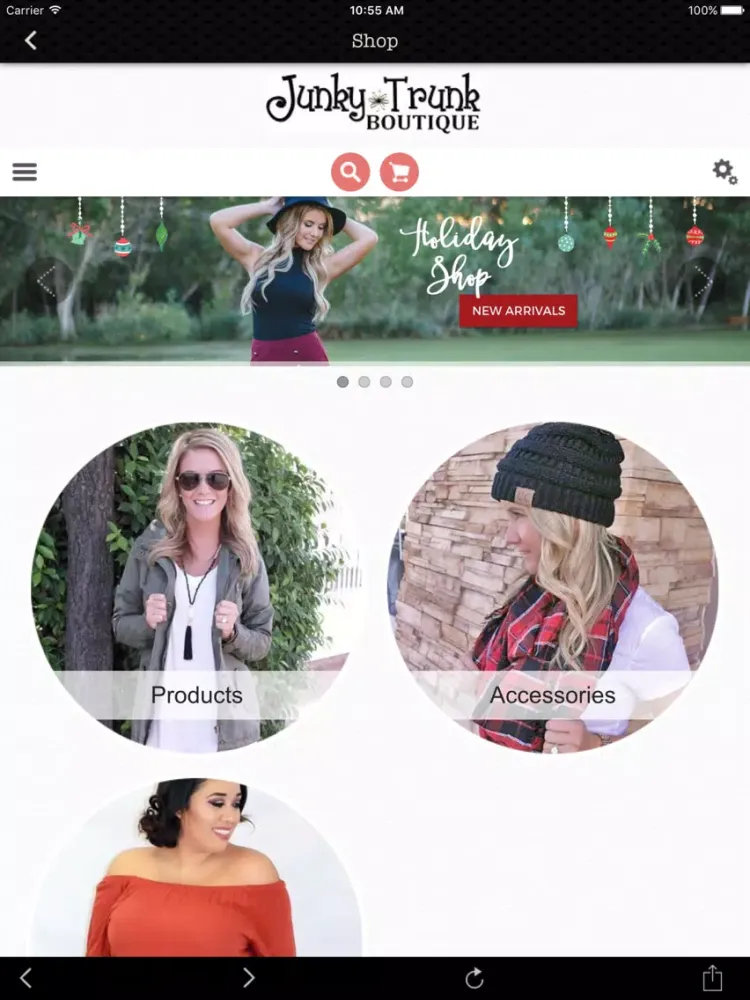 Скриншоты Junky Trunk Boutique iPad 