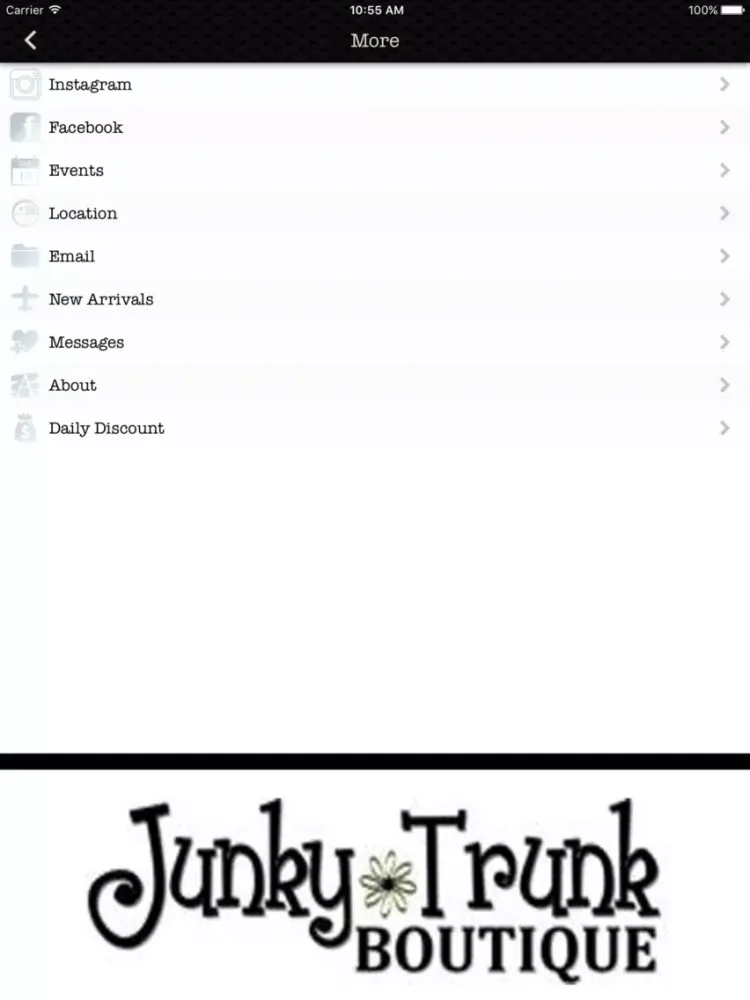 Скриншоты Junky Trunk Boutique iPad 