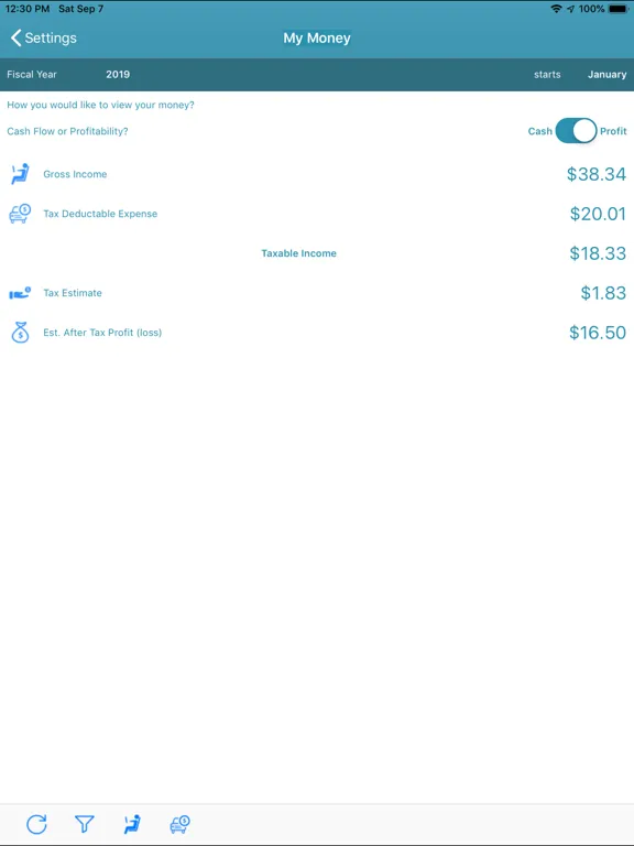 Screenshot di iDrive RideShare iPad 