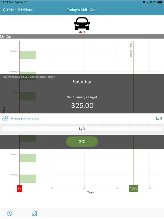 Screenshot di iDrive RideShare iPad 