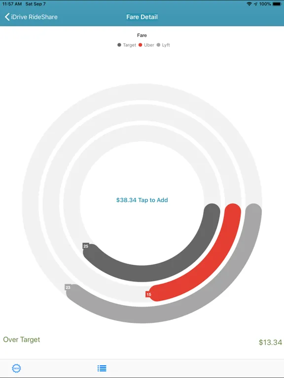 Screenshot di iDrive RideShare iPad 