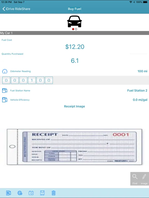 Screenshot di iDrive RideShare iPad 