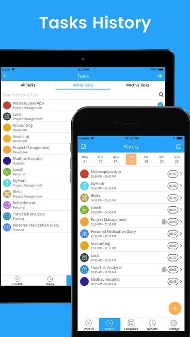 Screenshot di TimeTick Analyzer