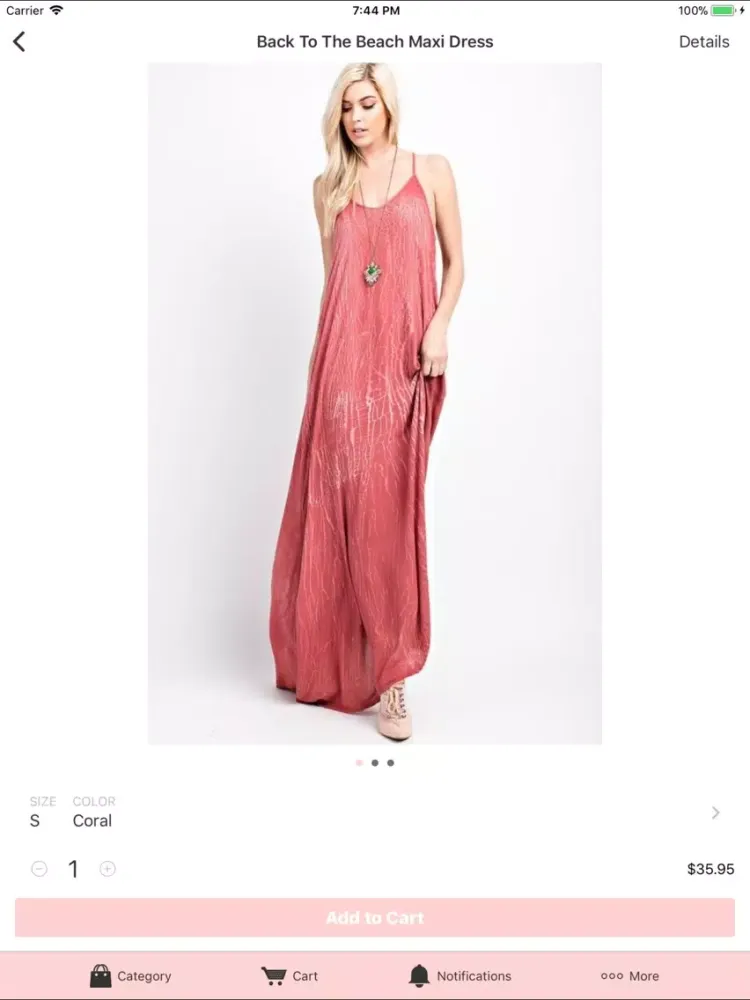 Zrzuty ekranu FYH Boutique iPad 