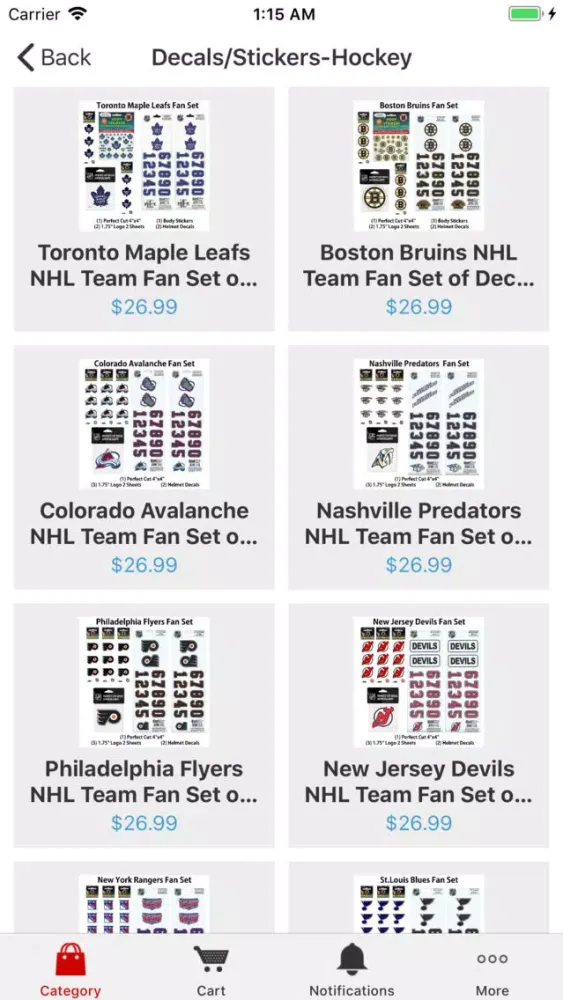Скриншоты Hockey Card World