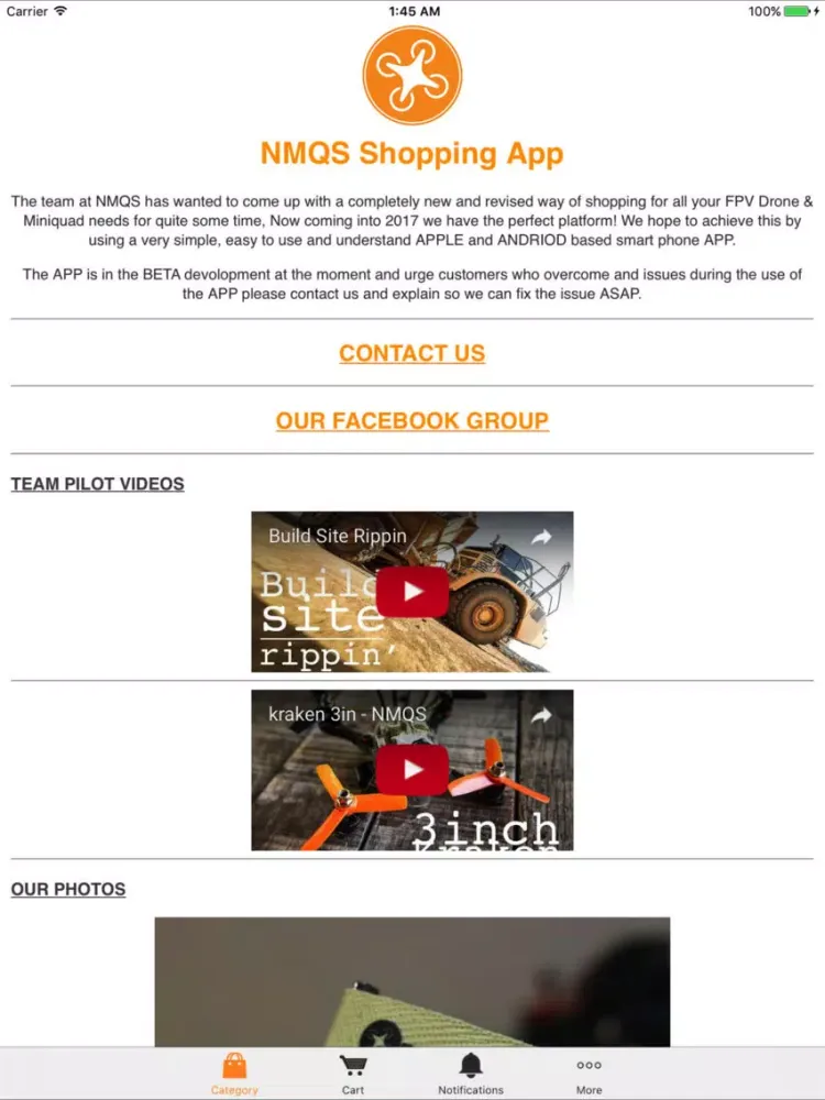 NMQS - FPV Shopping iPad 应用截图