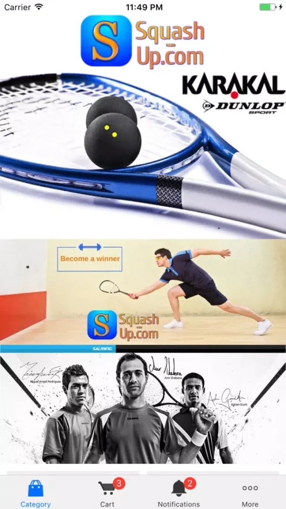 Captures d'écran de Squash Up