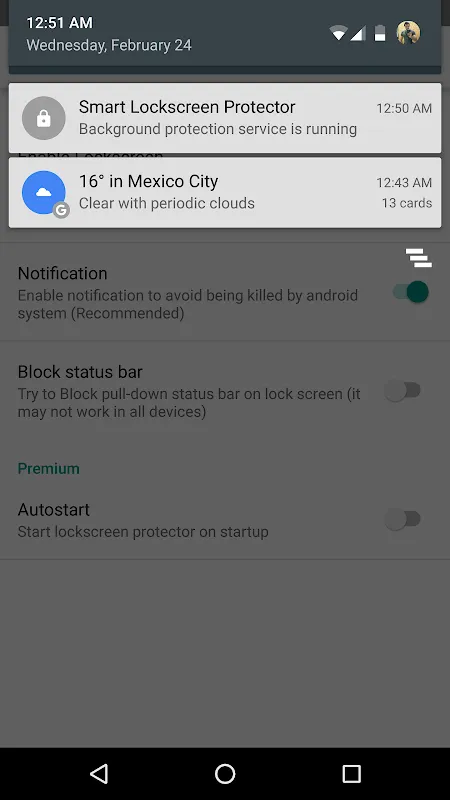Captures d'écran de Smart Lockscreen Protector