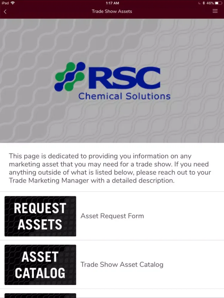 RSC Chemical Solutions Sales iPad  स्क्रीनशॉट
