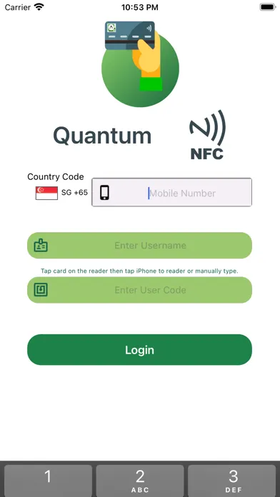 Zrzuty ekranu QuantumNFC