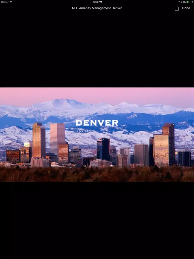 Скриншоты NFC Amenity Management Denver iPad 