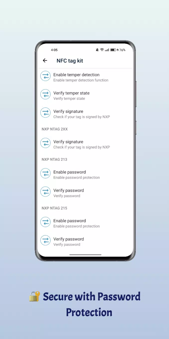 Tangkapan layar NFC Reader and Writer
