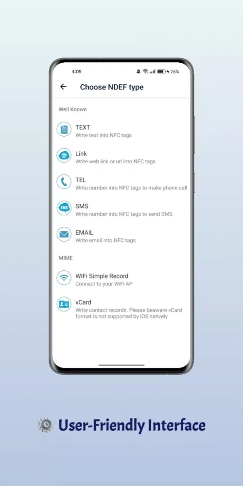 NFC Reader and Writer スクリーンショット