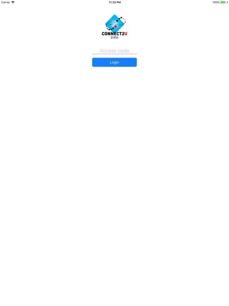 Tangkapan skrin Connect2U iPad 
