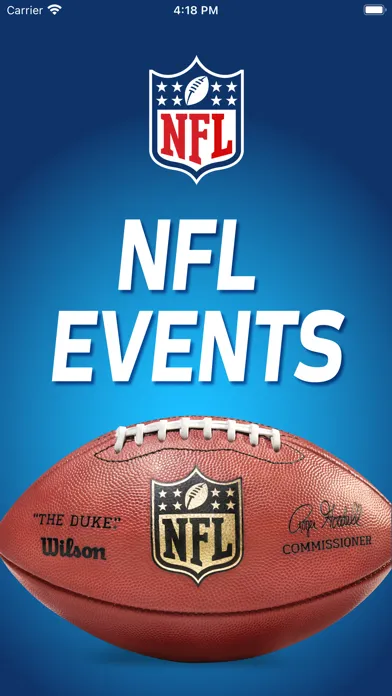 Captures d'écran de NFL Events