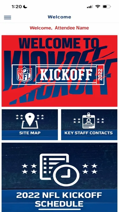Captures d'écran de NFL Events