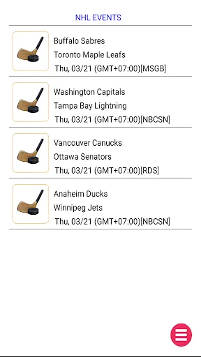 ภาพหน้าจอของ Live Streaming NFL NCAAF NBA