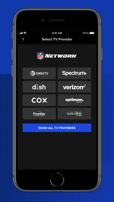 Capturas de tela do NFL Network