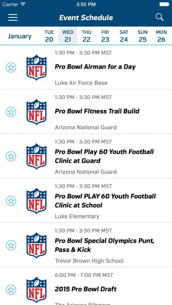 Tangkapan layar NFL Media 2015