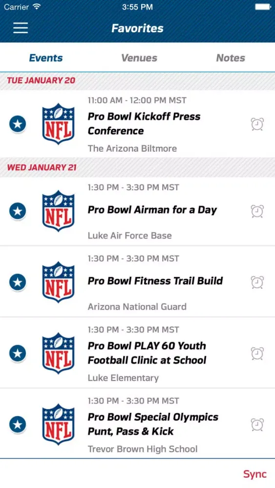 Tangkapan layar NFL Media 2015