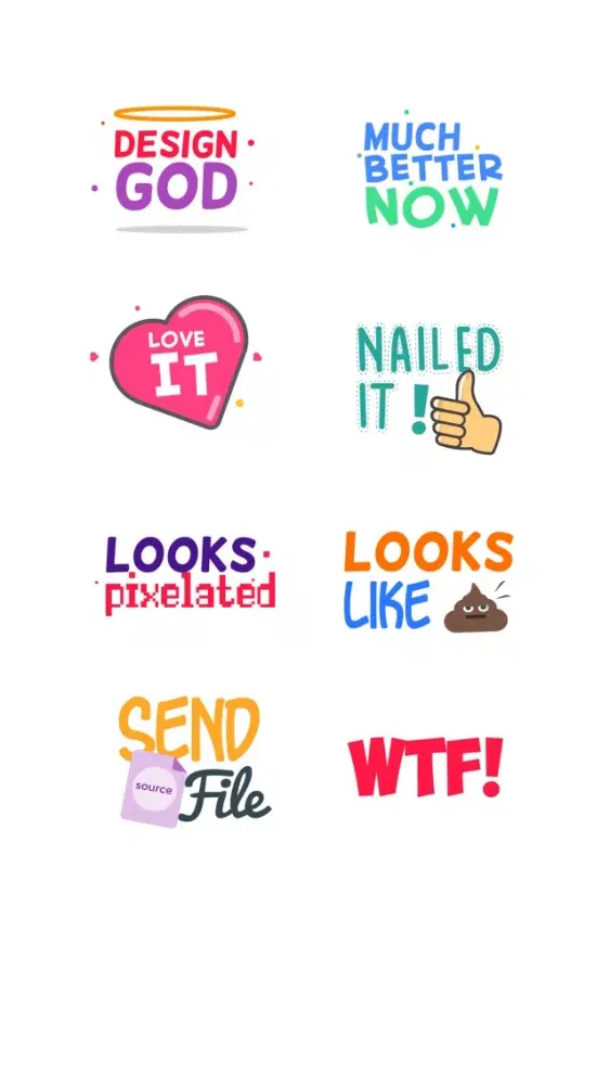 Design Feedback Sticker Pack スクリーンショット