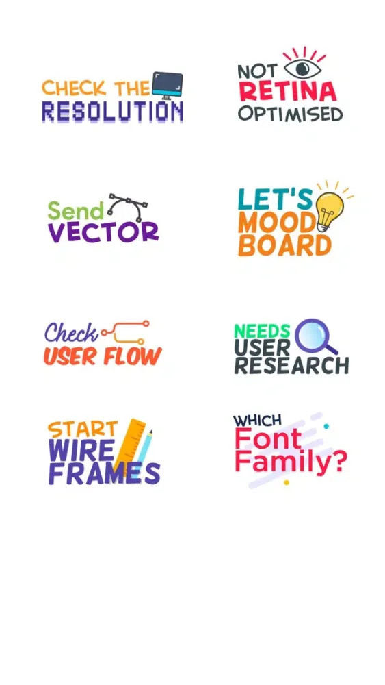 Design Feedback Sticker Pack スクリーンショット
