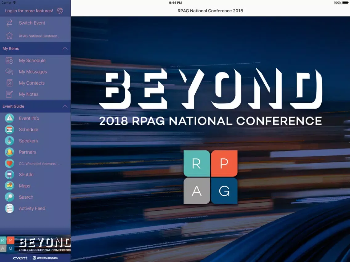 RPAG National Conference iPad  स्क्रीनशॉट