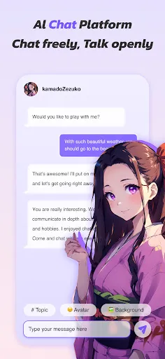 Tangkapan layar Anime Art - AI Art Generator