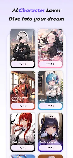 Tangkapan layar Anime Art - AI Art Generator