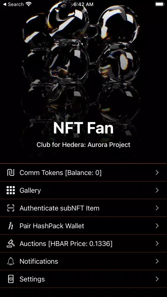NFT Fan Screenshots