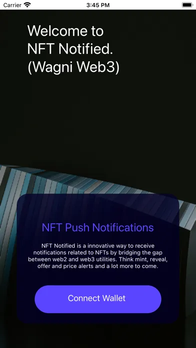 Ảnh chụp màn hình của NFT Notified