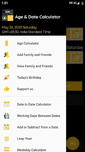 ภาพหน้าจอของ Age Calculator