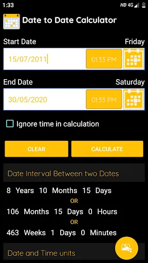 ภาพหน้าจอของ Age Calculator