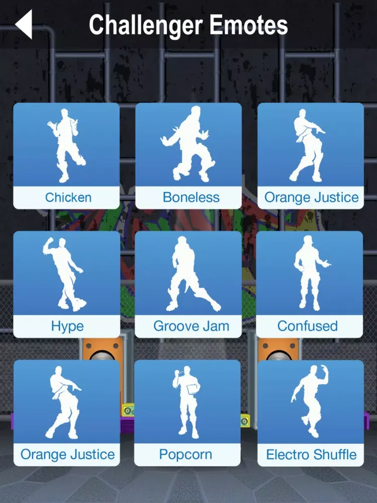 Dances for Fortnite Emotes iPad Screenshots