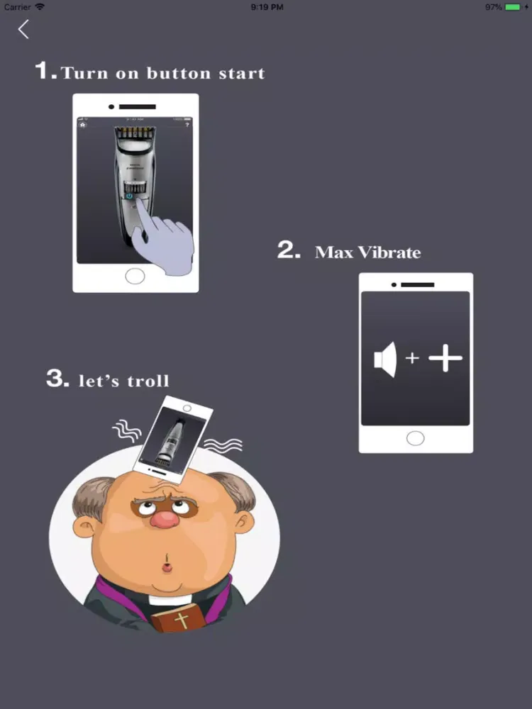 Razor App: Fake Trimmer Prank iPad  스크린샷
