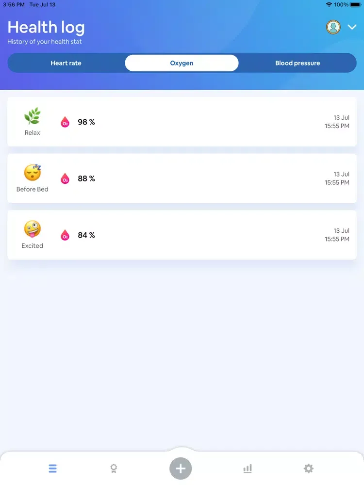 Captures d'écran de Blood Pressure＋Oxygen Tracker iPad 