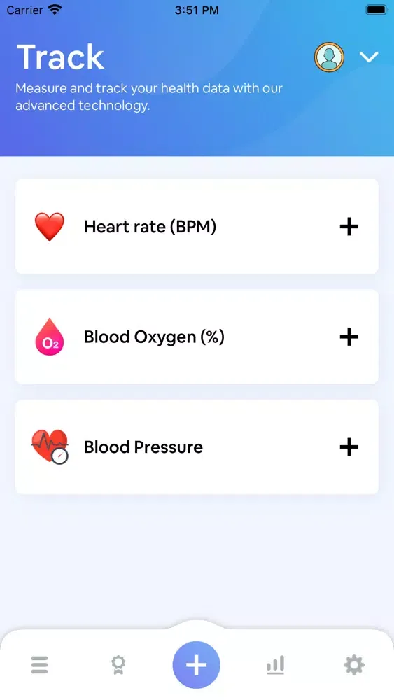 Captures d'écran de Blood Pressure＋Oxygen Tracker