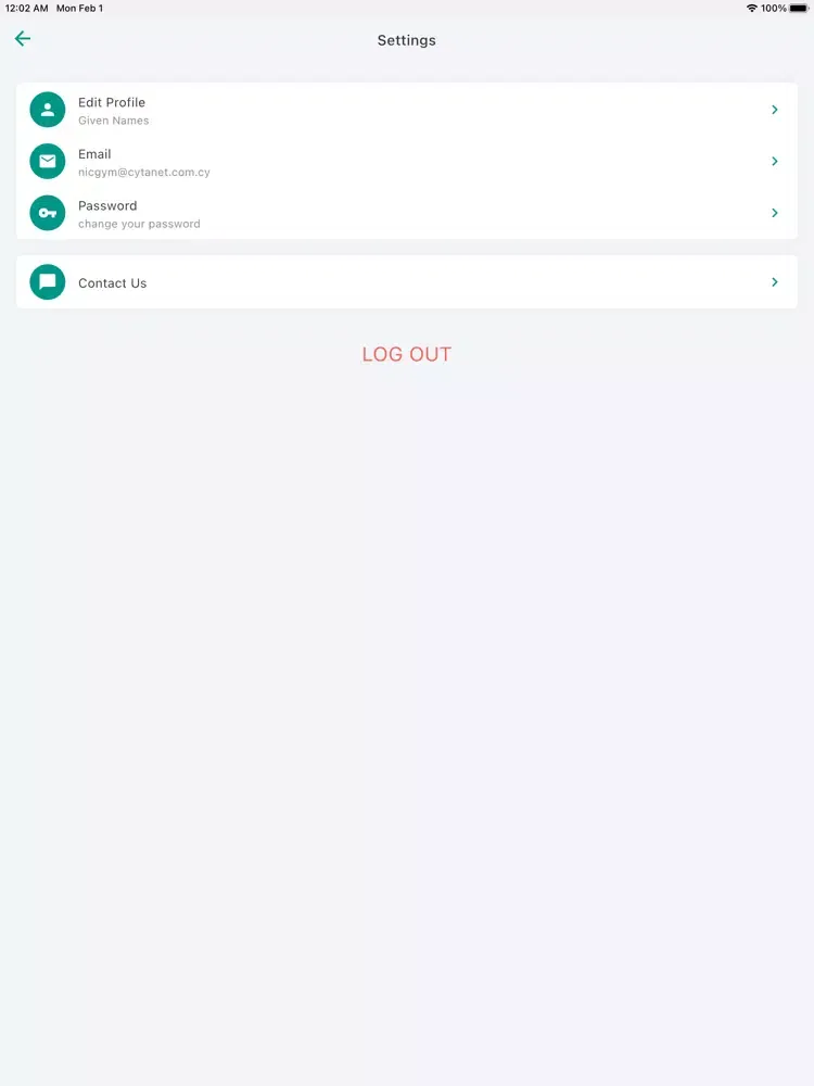 Nicosia Gym iPad  سکرین شاٹس