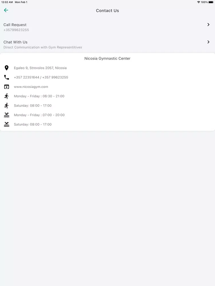 Nicosia Gym iPad  سکرین شاٹس