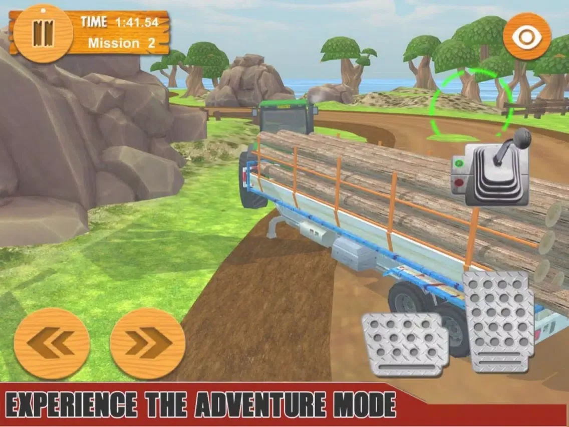 Zrzuty ekranu Truck Car Offroad - Transport Wood iPad 