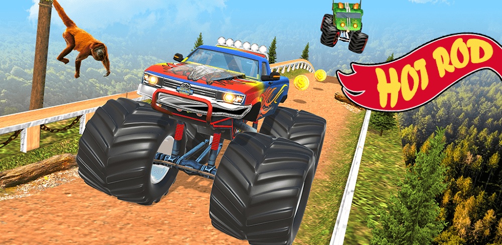 Monster Truck Race Car Game