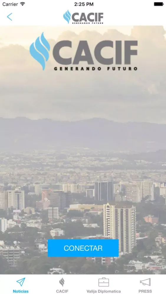 Capturas de tela do CACIF APP