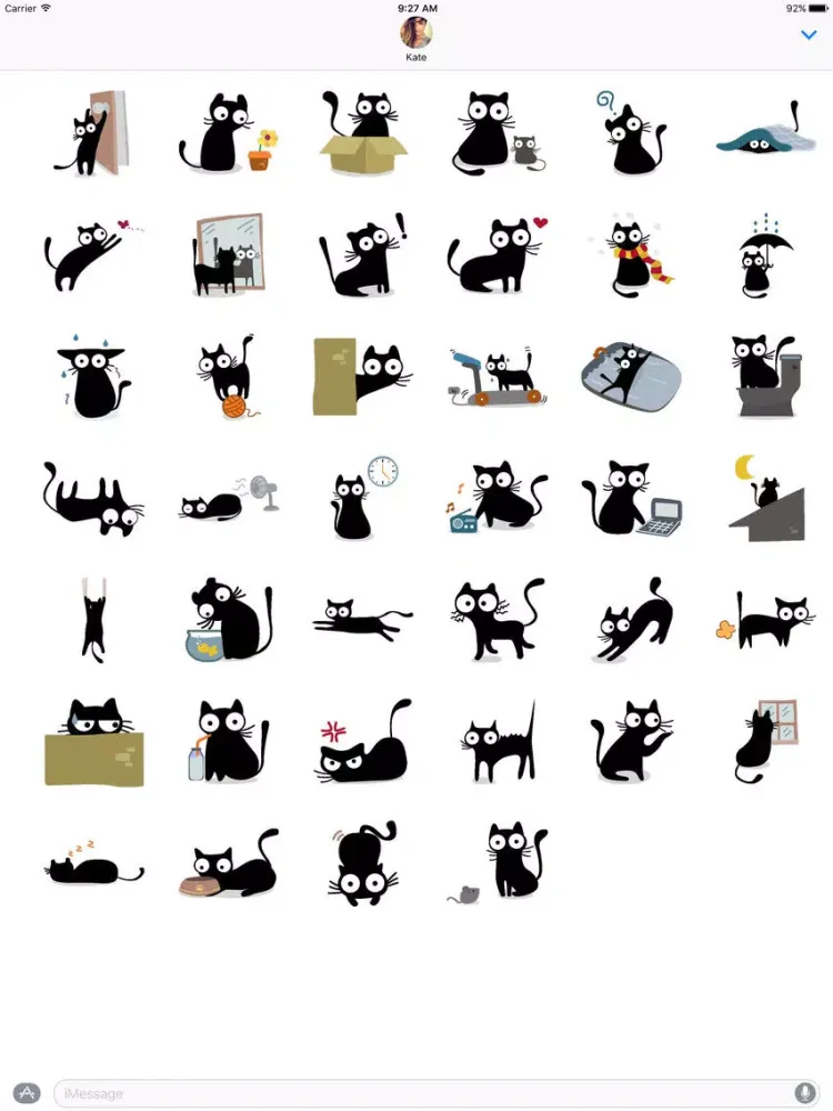 Blummy The Cat Stickers iPad  سکرین شاٹس